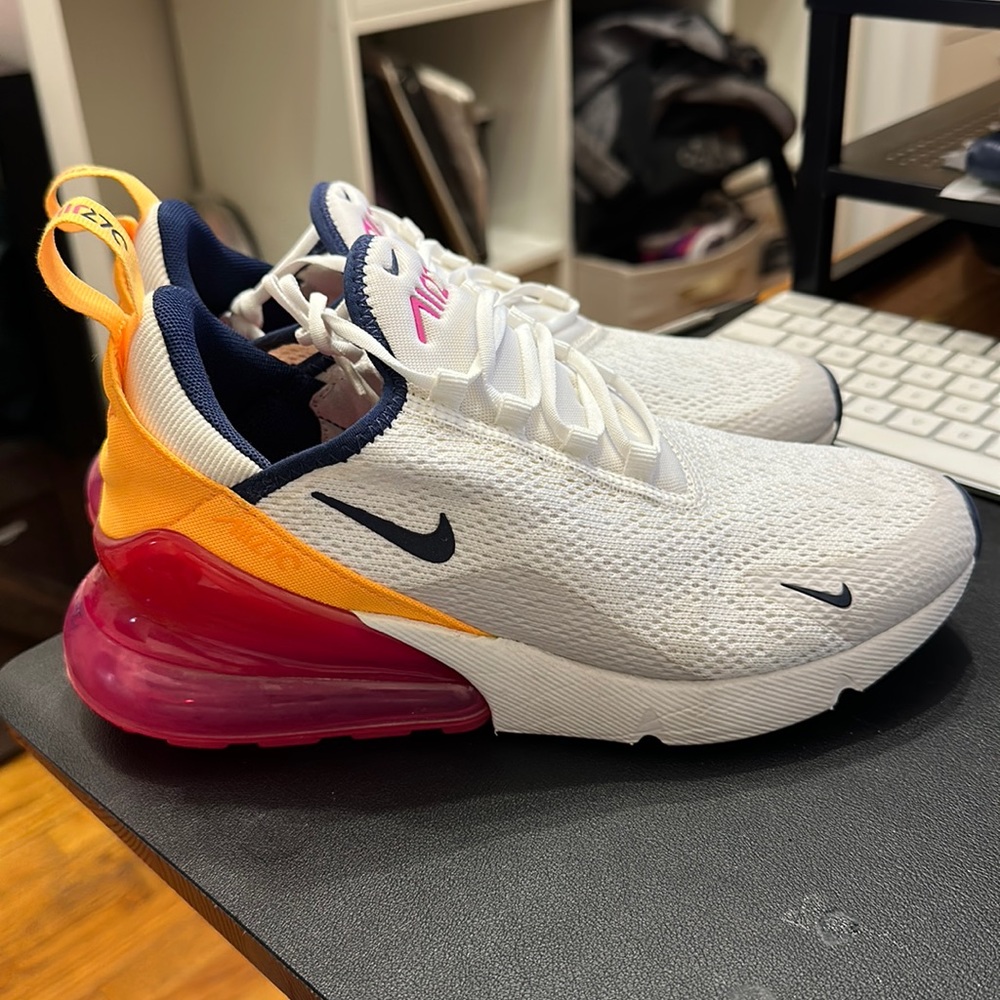Nike Air Max 270 Sorbet White/Laser Fuchsia Women’s Size 6.5